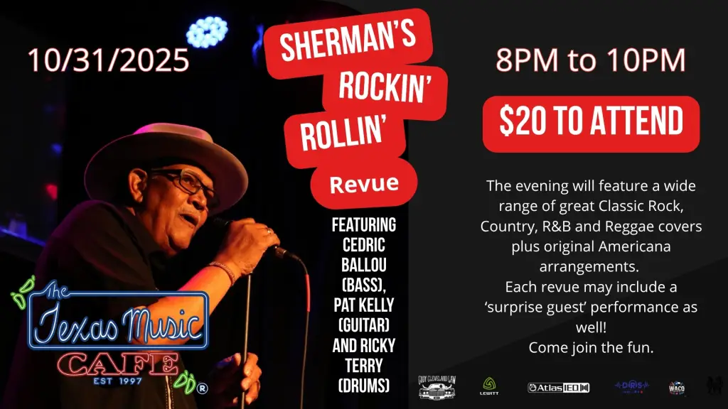 Sherman Ayres Rockin'Rollin'Revue at Texas Music Cafe