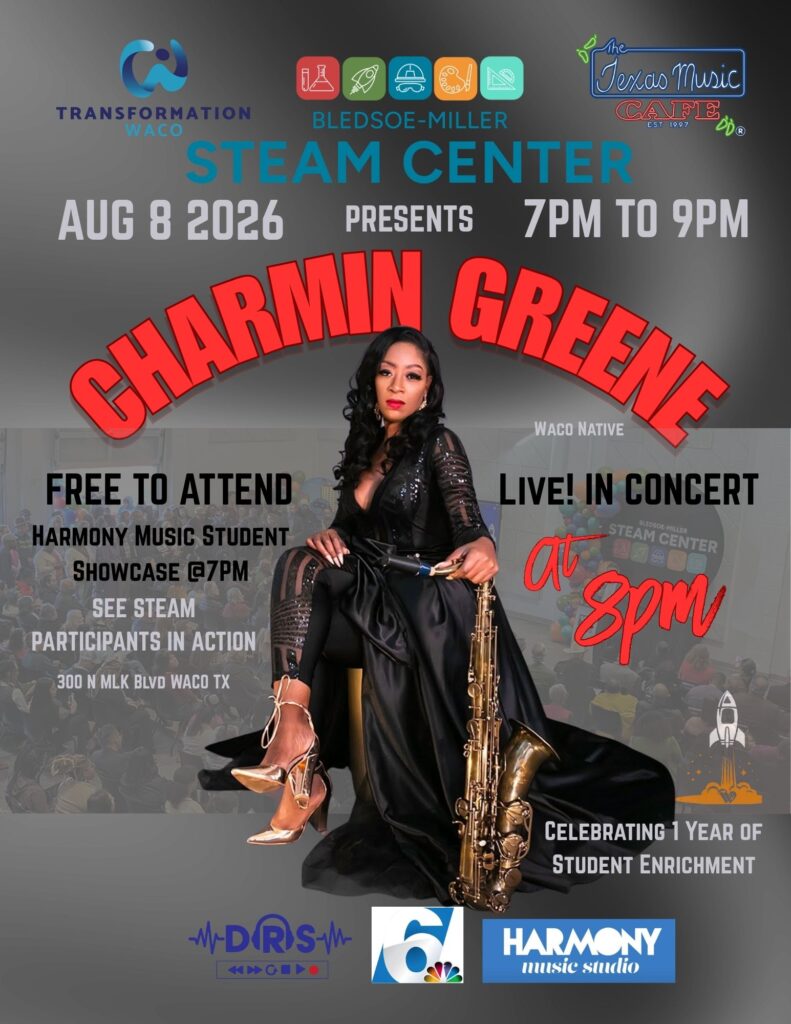 Charmin Greene at STEAM Center with Texas Music Cafe